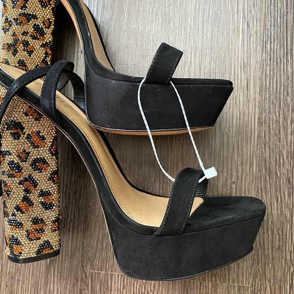 Schutz for Anthropologie - Adneia Leopard Print Heels - Picture 8 of 14
